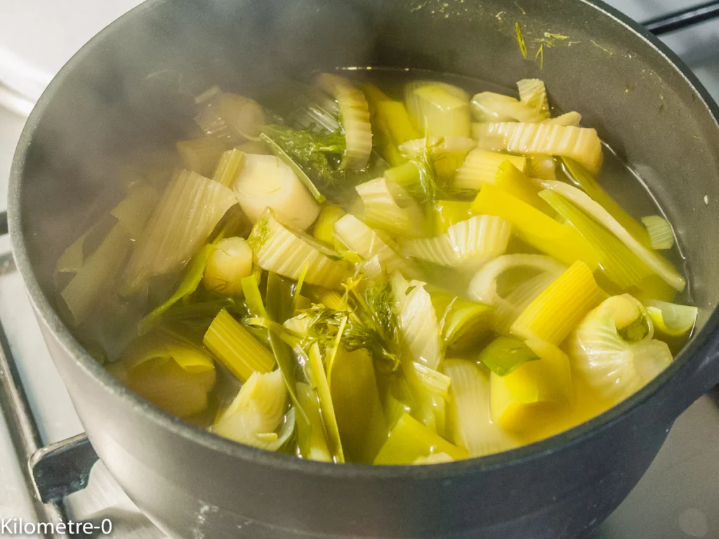 Soupe de fenouils aux poireaux - Étape 3