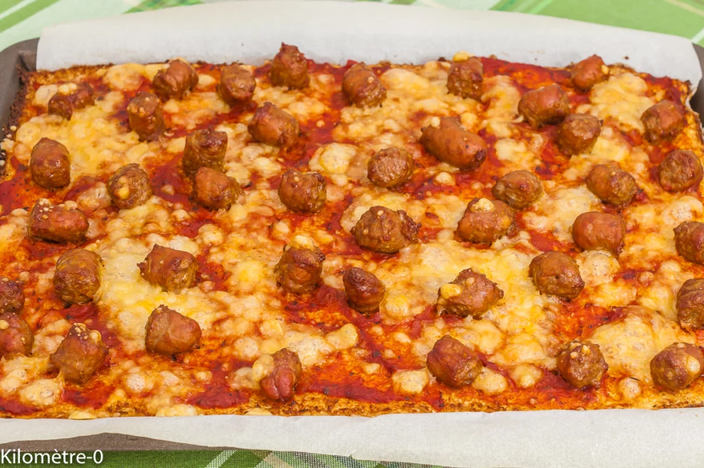 Pizza de chou fleur aux merguez - Étape 11
