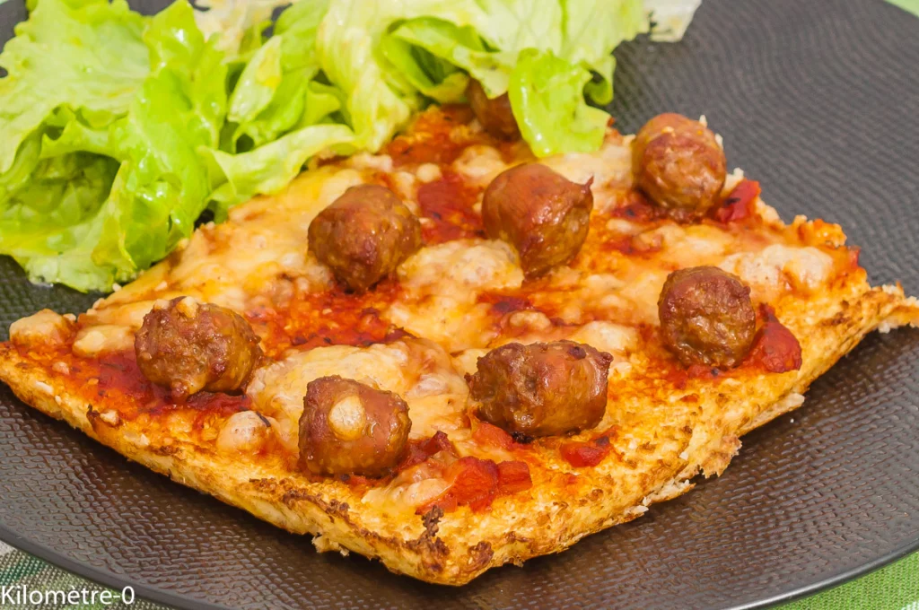 Pizza de chou fleur aux merguez - Étape 12