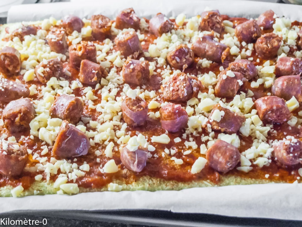 Pizza de chou fleur aux merguez - Étape 10