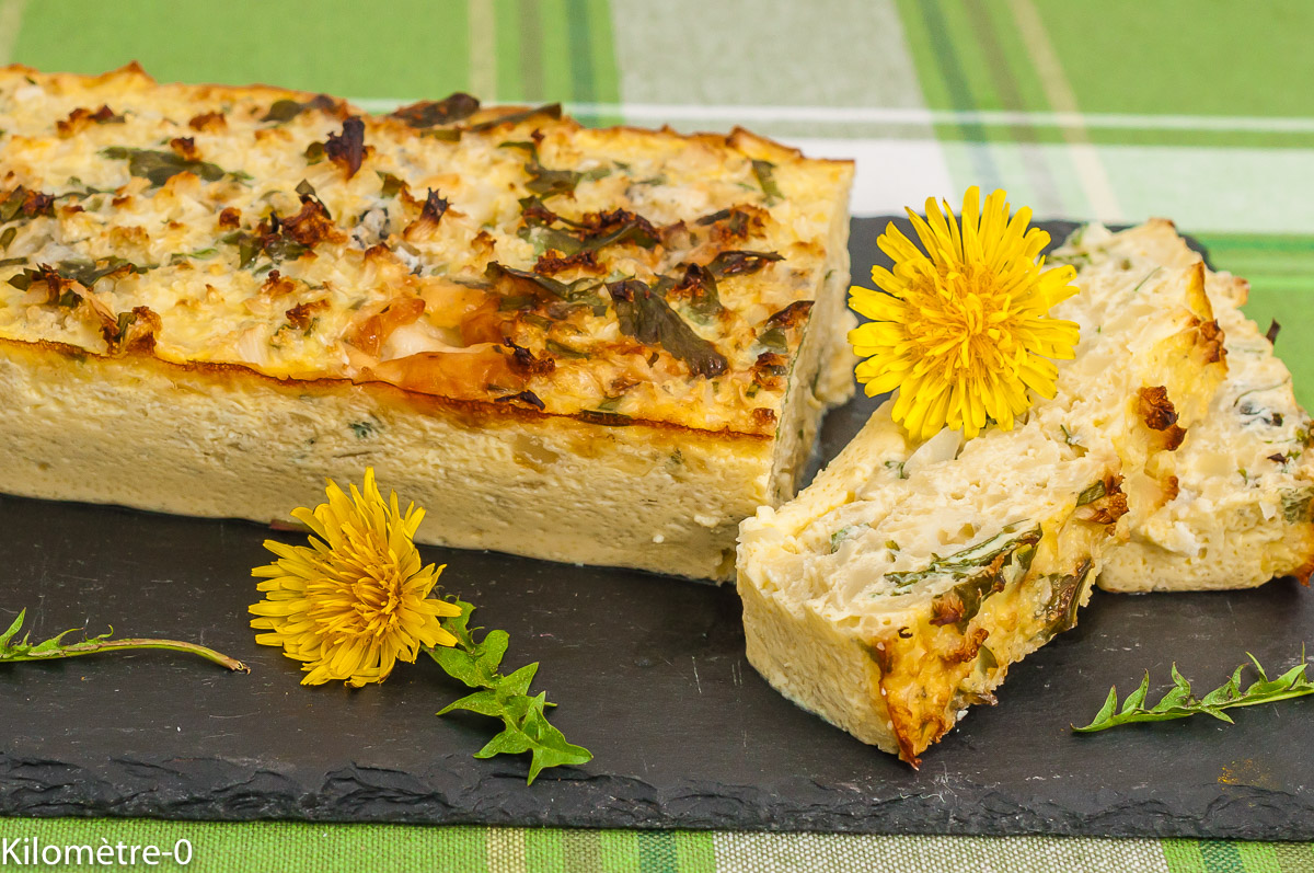 Photo de recette végétarienne, healthy, terrine, chou fleur, roquefort, bleu, fromage, légumes, printemps, bio, facile, Kilomètre-0, blog de cuisine réalisée à partir de produits de saison et issus de circuits courts