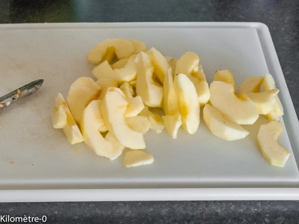 Flan aux pommes - Étape 1