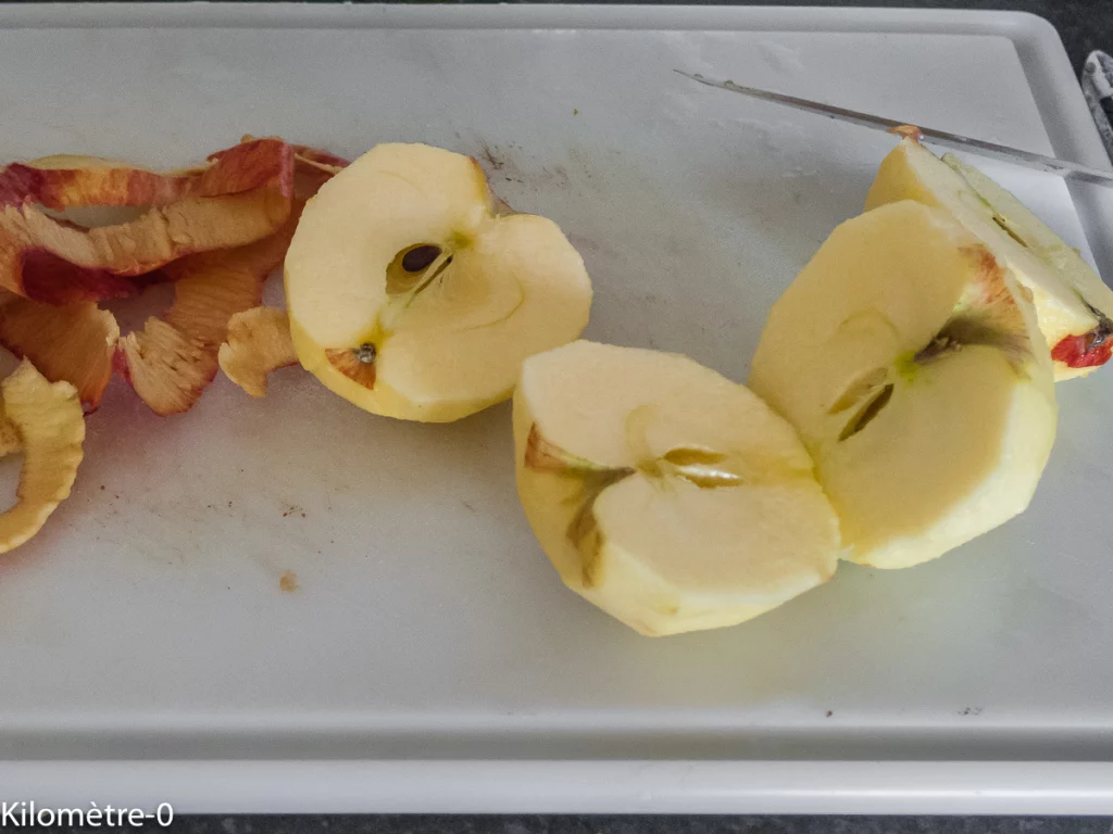 Gâteau aux pommes, sauce au caramel et beurre salé - Étape 1
