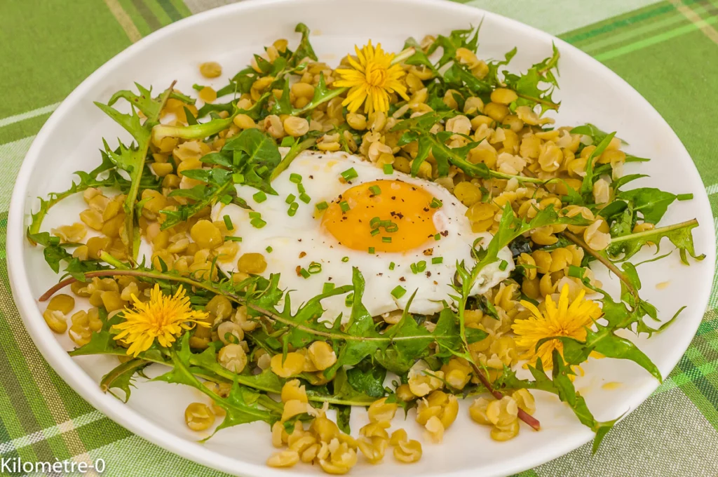 Salade de pois cassés aux œufs - Étape 3