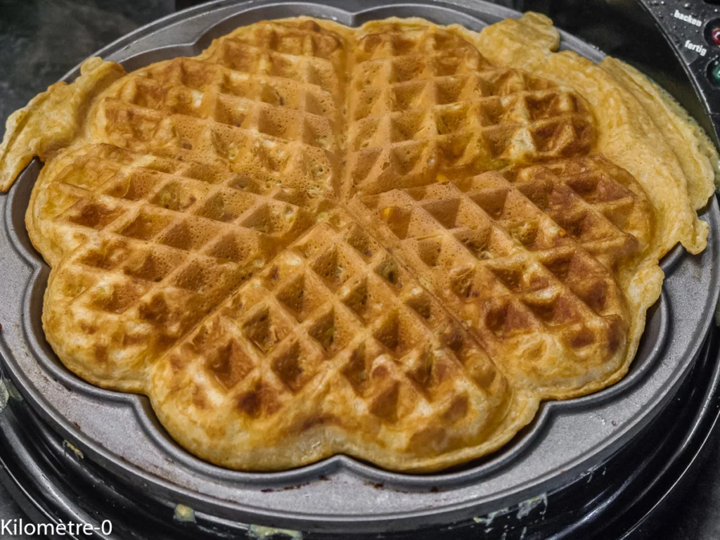 Salade printanière et gaufres aux pois cassés - Étape 5