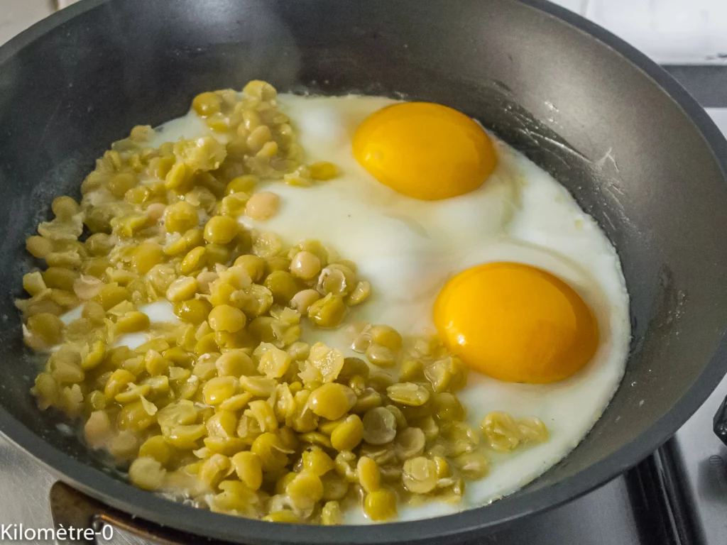 Salade printanière et gaufres aux pois cassés - Étape 6