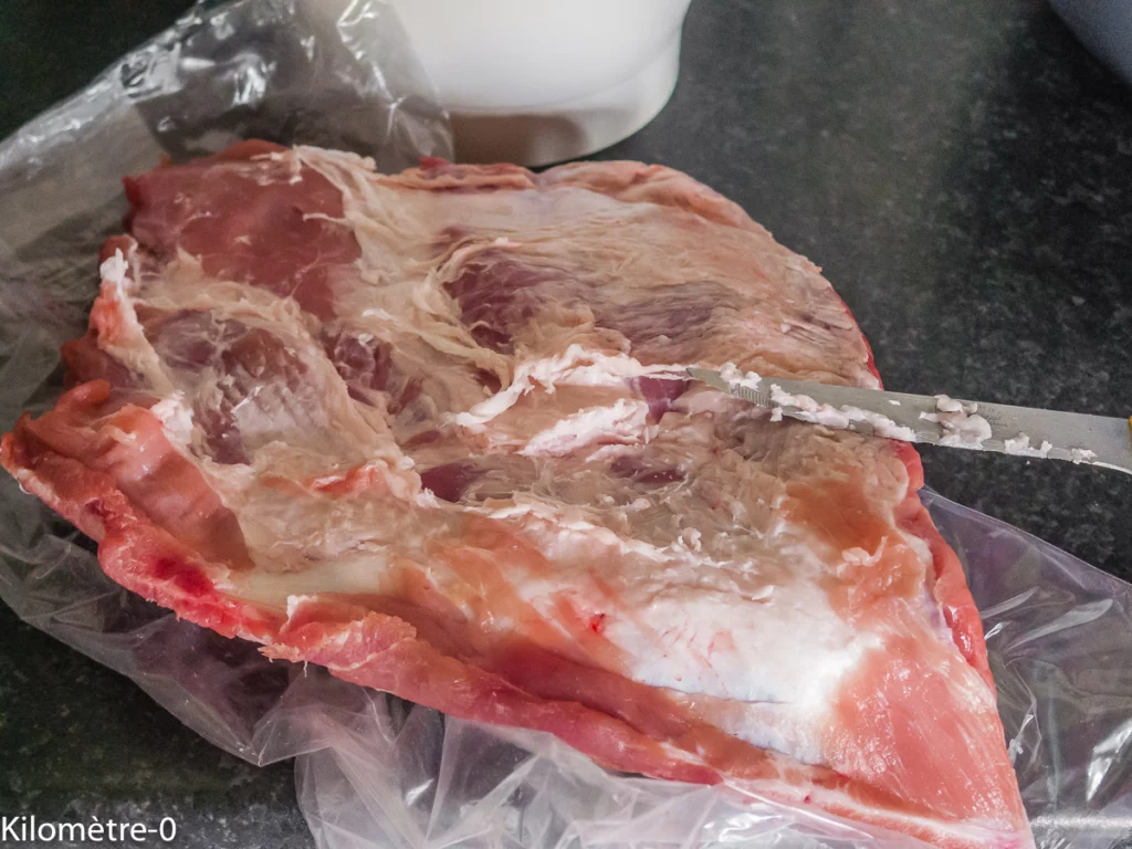 Travers de porc, cuisson basse température - Étape 1