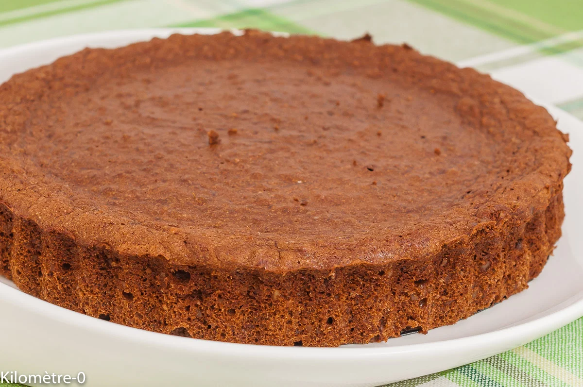 Photo de recette italienne, fondant, caprese, torta, chocolat, facile, amandes, de Kilomètre-0, blog de cuisine réalisée à partir de produits de saison et issus de circuits courts