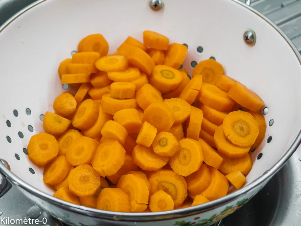 Poulet aux carottes et champignons - Étape 1