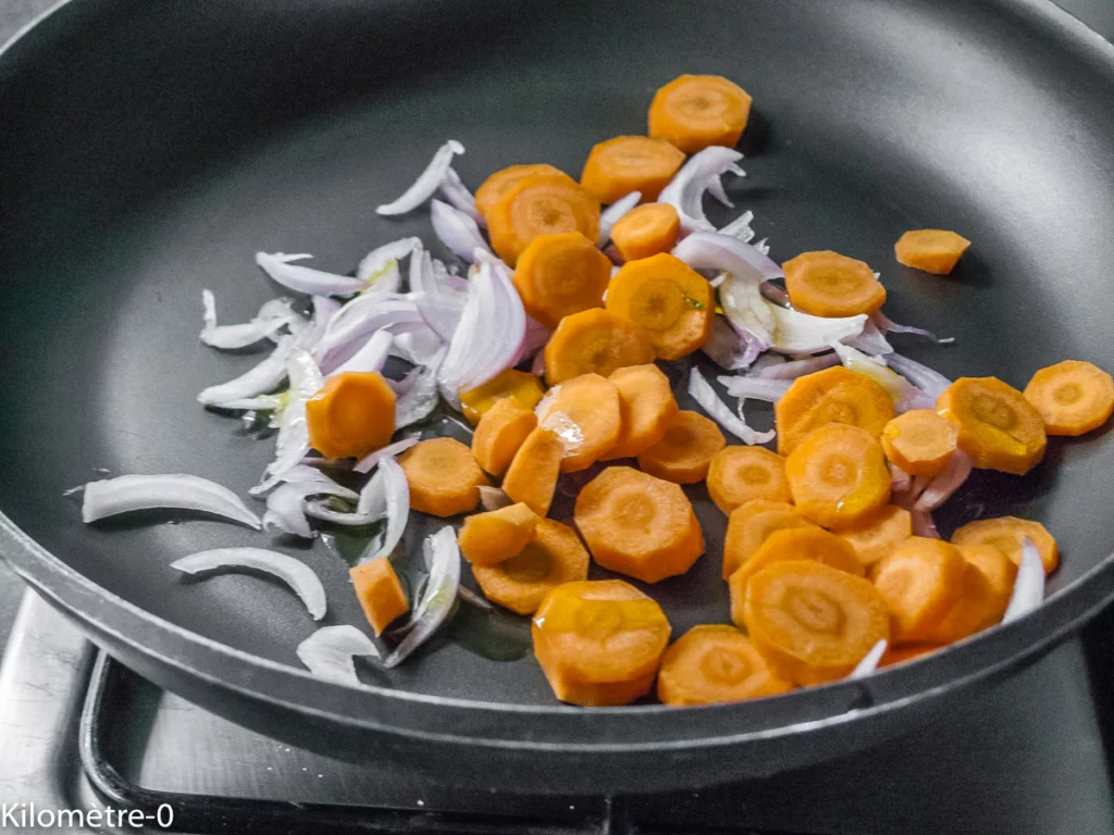 Chou fleur aux lentilles façon bolognaise - Étape 2