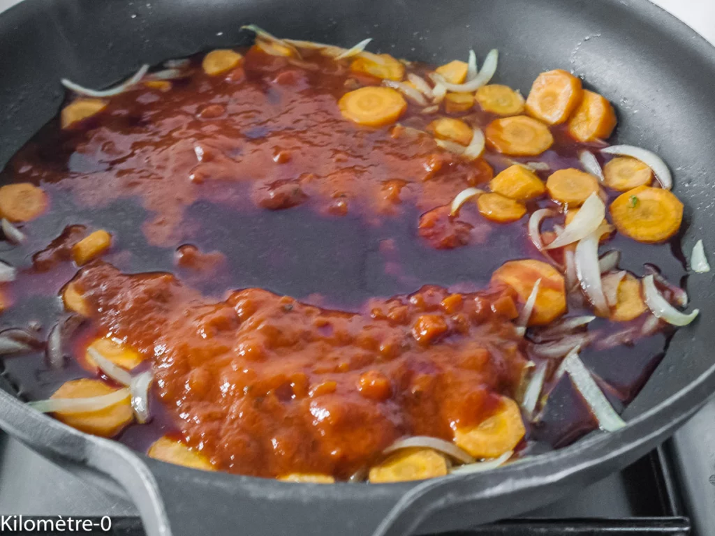 Chou fleur aux lentilles façon bolognaise - Étape 3