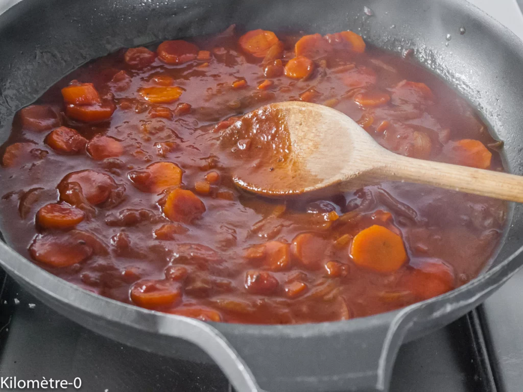 Chou fleur aux lentilles façon bolognaise - Étape 4