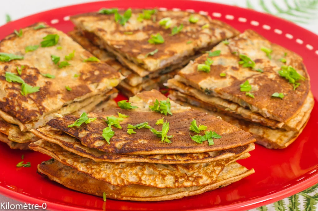 Galettes aux oignons nouveaux - Étape 7