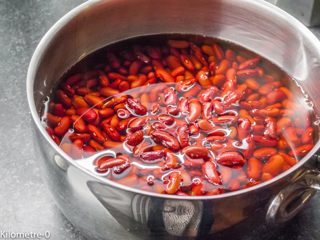 Merguez de boeuf aux haricots rouges - Étape 1