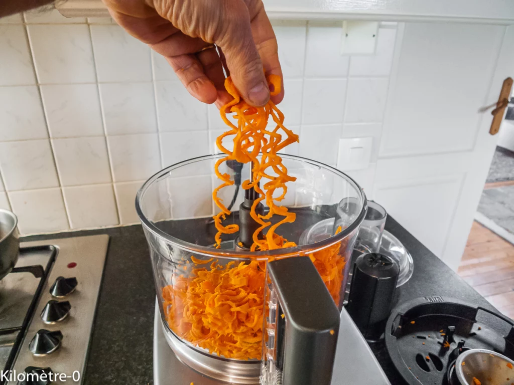Tagliatelles de carottes au cumin et à la fêta - Étape 1