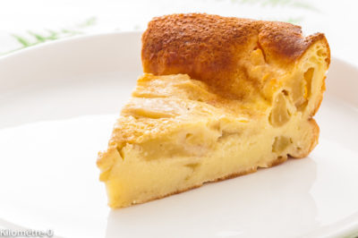 Photo de recette de clafoutis, pommes, gâteau, facile, rapide, laitage, bio, healthy, dessert,  Kilomètre-0, blog de cuisine réalisée à partir de produits de saison et issus de circuits courts