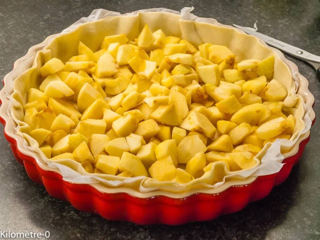 Tarte alsacienne aux pommes à la crème prise - Étape 5