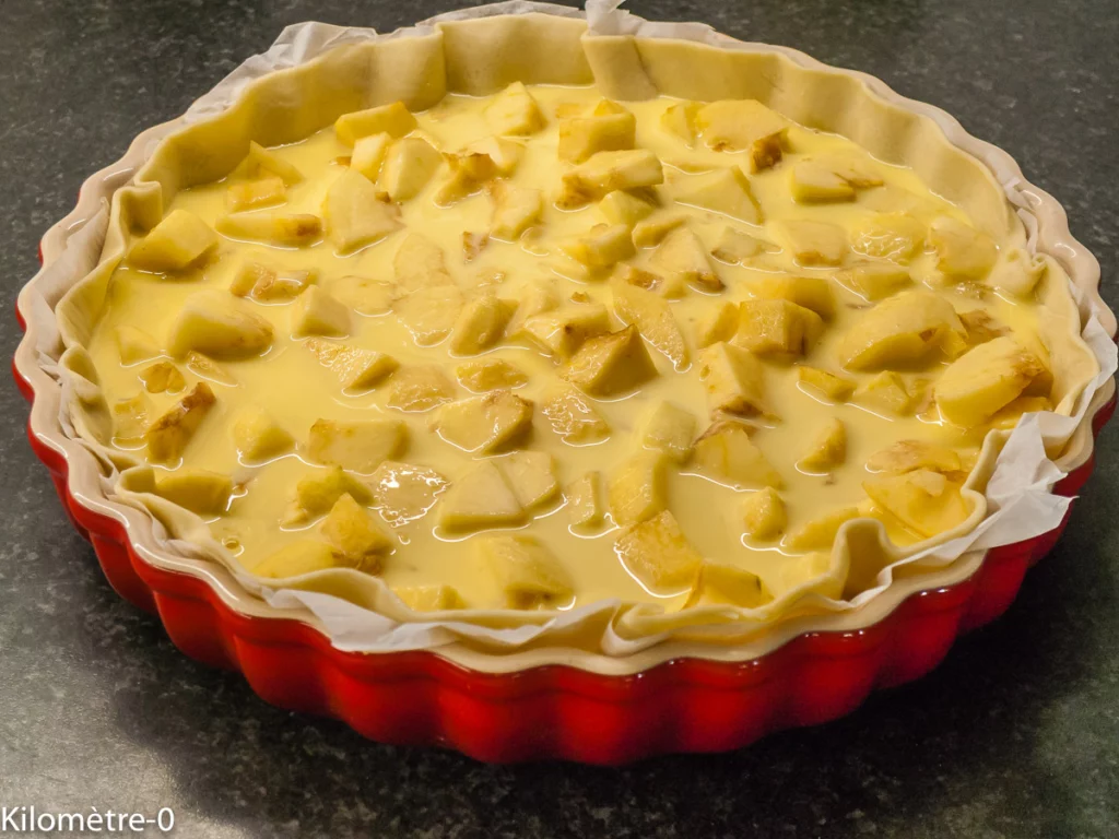 Tarte alsacienne aux pommes à la crème prise - Étape 6