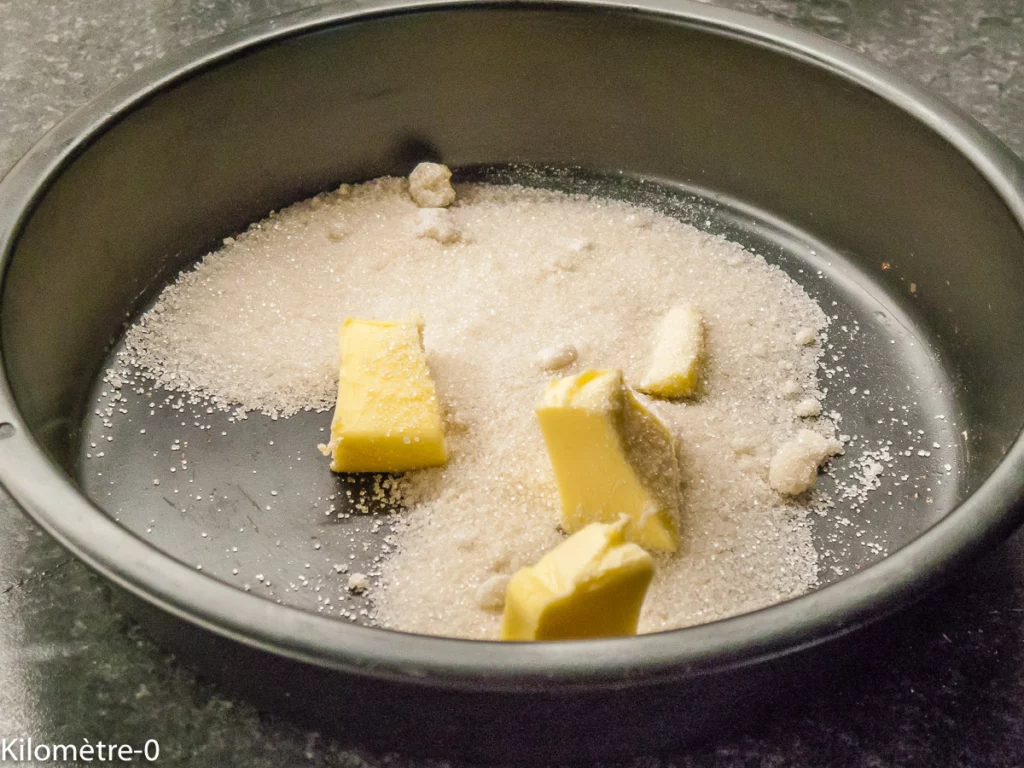 Gâteau à la rhubarbe - Étape 1