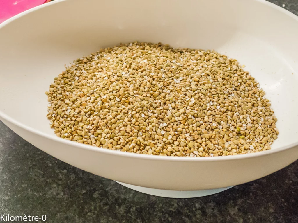 Galette de sarrasin aux épinards et  à la fêta - Étape 1