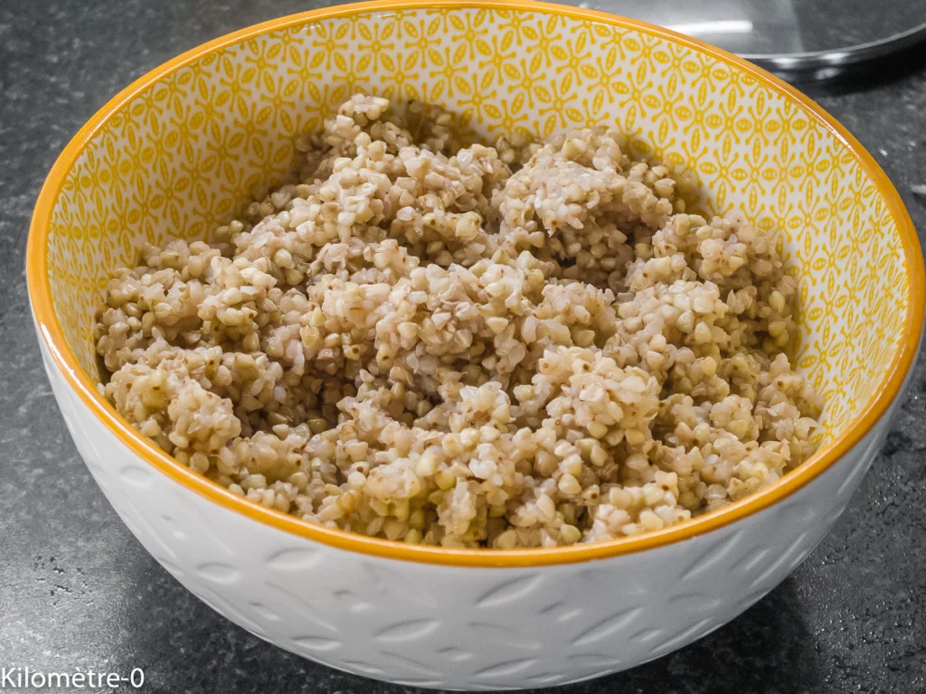 Galette de sarrasin aux épinards et  à la fêta - Étape 3