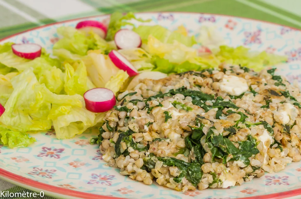 Galette de sarrasin aux épinards et  à la fêta - Étape 8