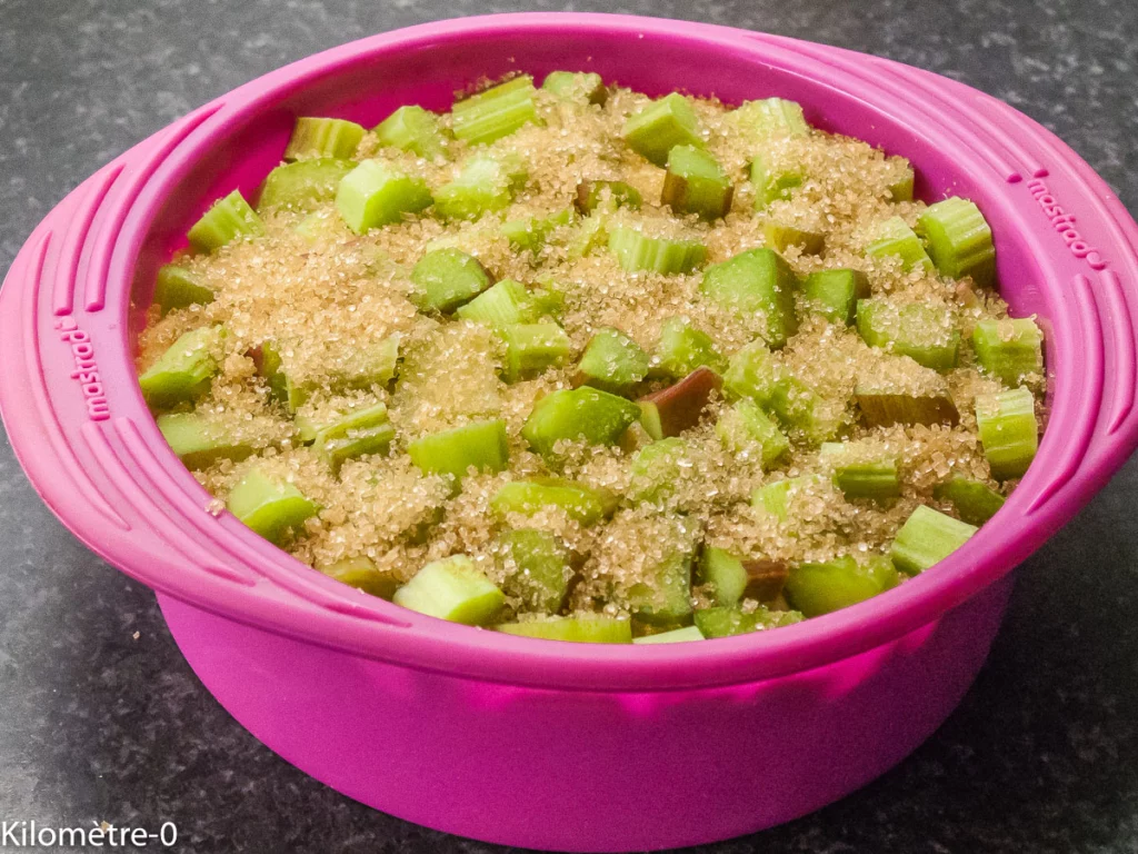 Gâteau norvégien rhubarbe amandes - Étape 10