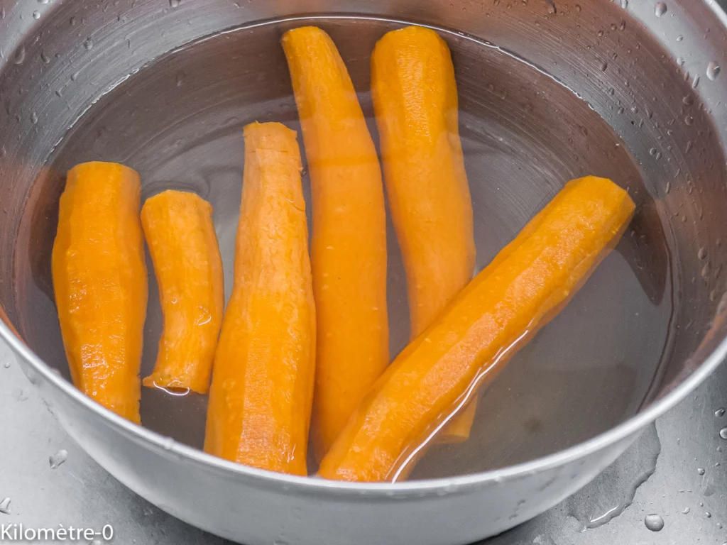 Soupe de carottes aux orties - Étape 2