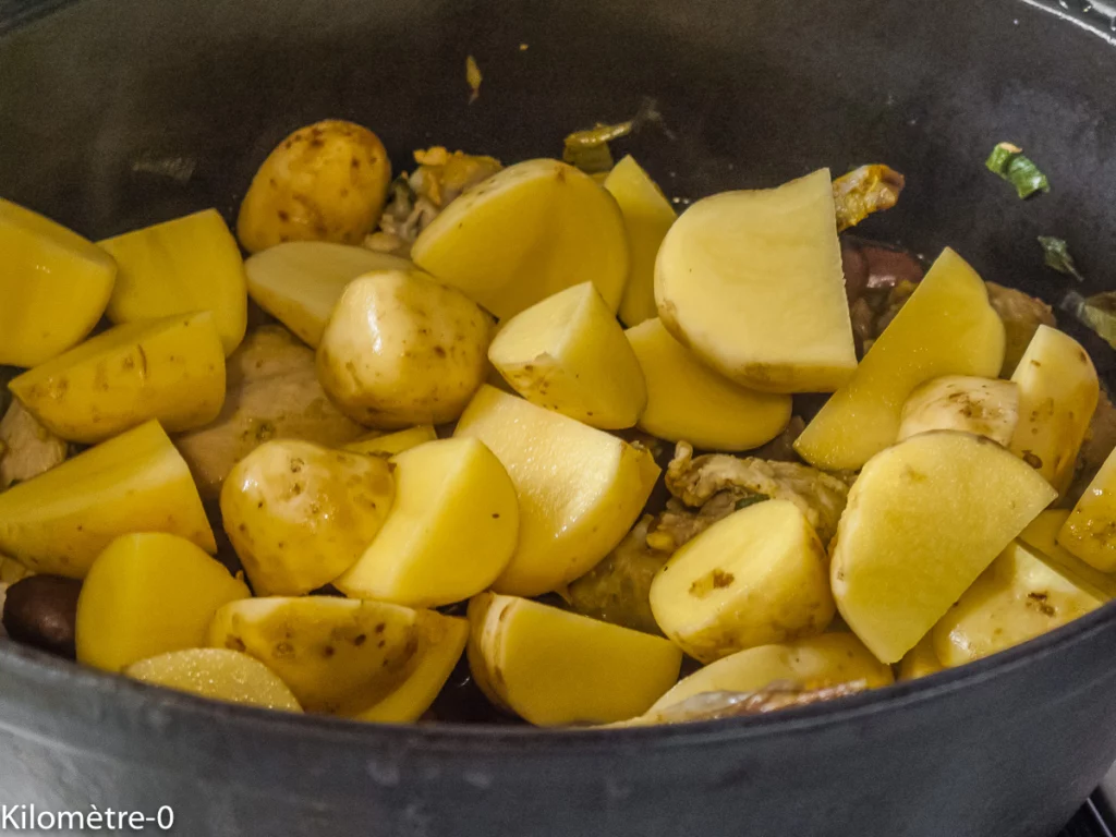 Poulet aux olives et pommes de terre nouvelles - Étape 9