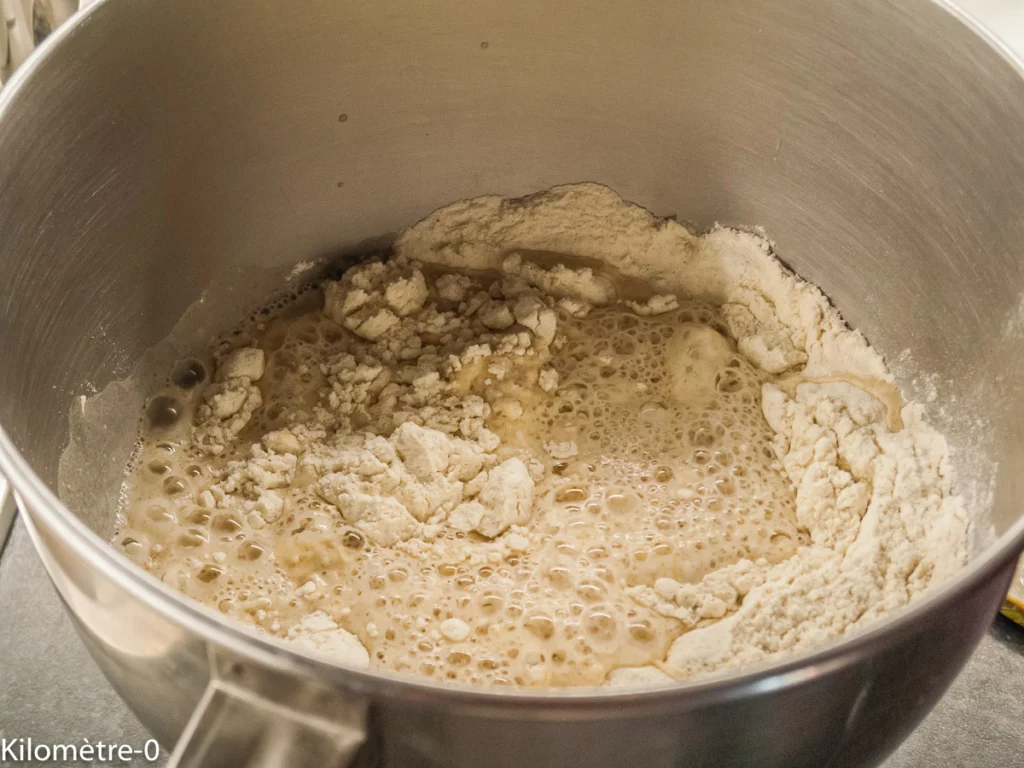 Pain très rapide sans pétrissage - Étape 3