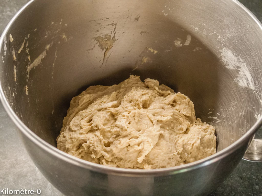 Pain très rapide sans pétrissage - Étape 4