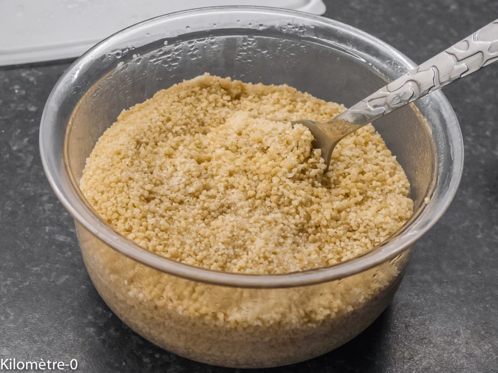 Salade de semoule aux pois chiches et petits pois - Étape 5