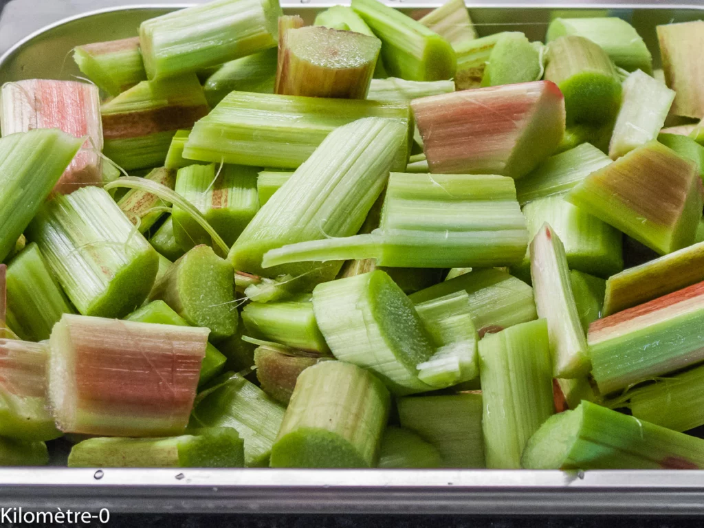 Clafoutis fraise rhubarbe - Étape 2