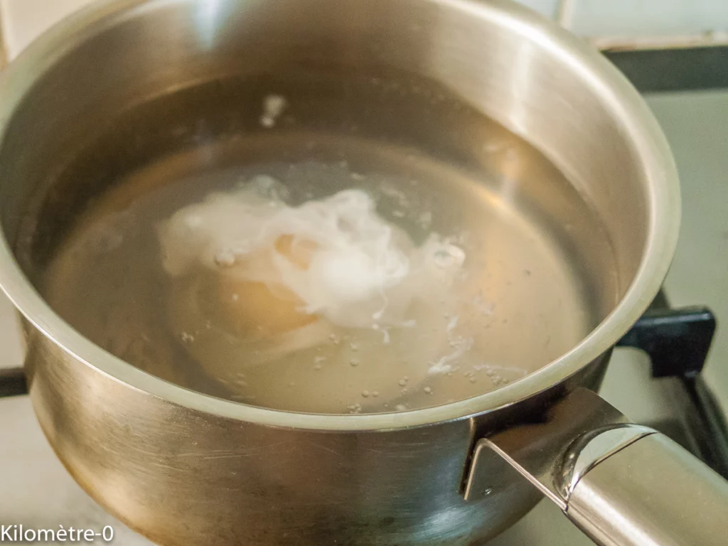 Oeufs pochés, blettes et polenta - Étape 7