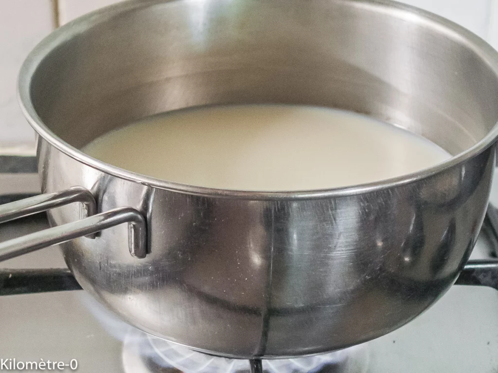 Petite crème facile au pralin - Étape 1