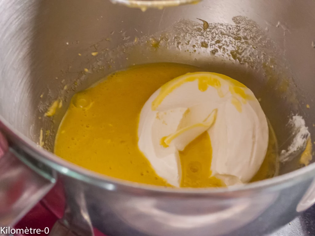 Gâteau rhubarbe, ricotta et amandes - Étape 4