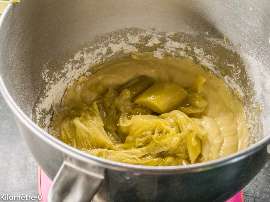 Gâteau rhubarbe, ricotta et amandes - Étape 7