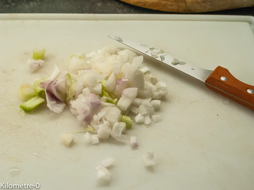 Tajine de kefta aux petits pois - Étape 2