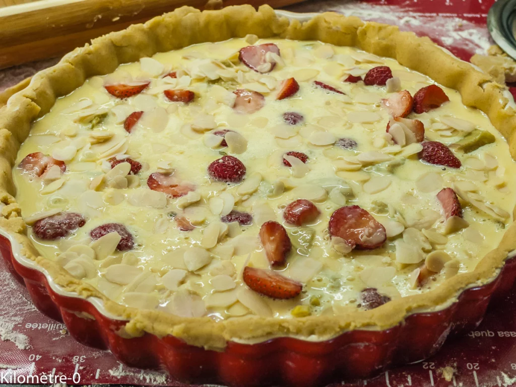 Tarte aux rhubarbes et fraises - Étape 8