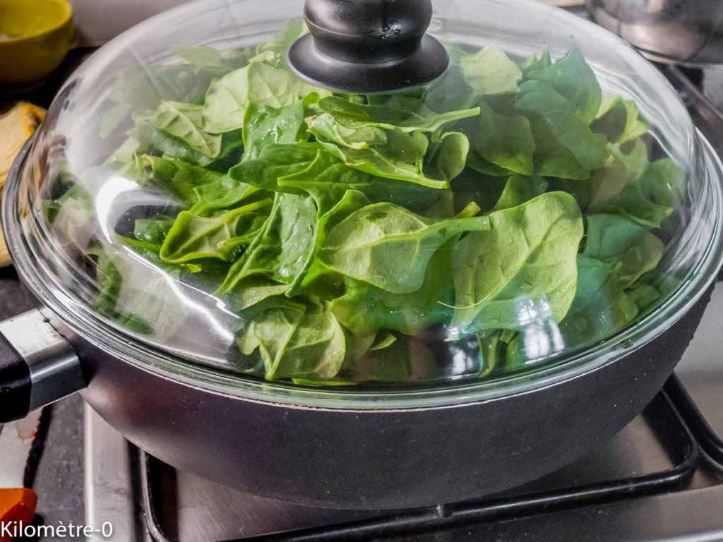 Flan d&rsquo;épinards à la fêta - Étape 2