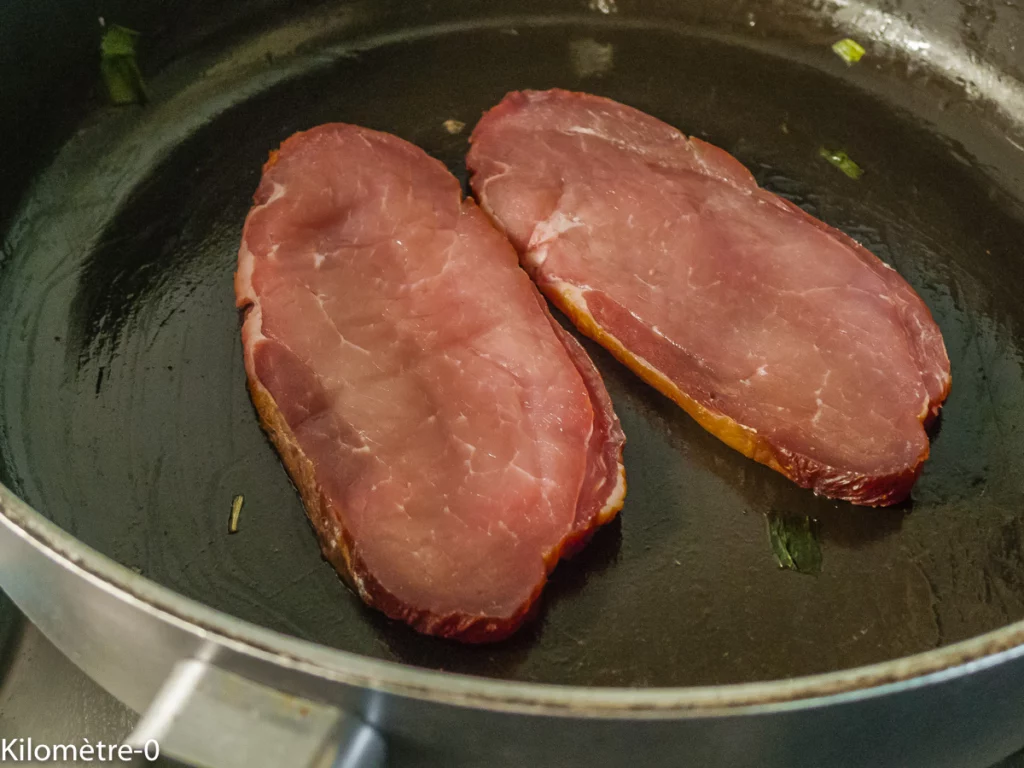 Salade d&rsquo;épinards, oeuf et bacon - Étape 3