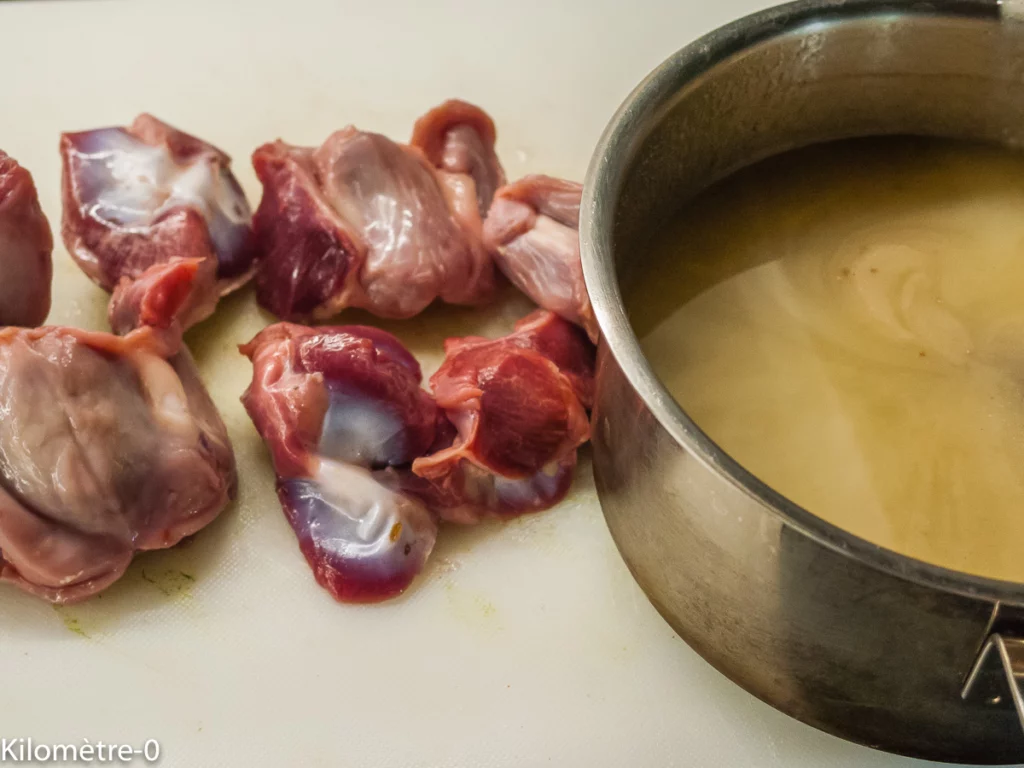 Faire ses gésiers confits soi-même - Étape 1