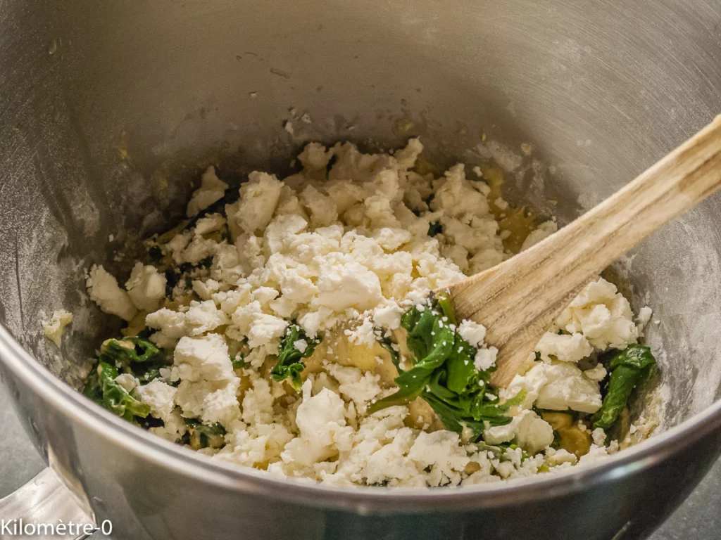 Cake salé épinards fêta - Étape 5