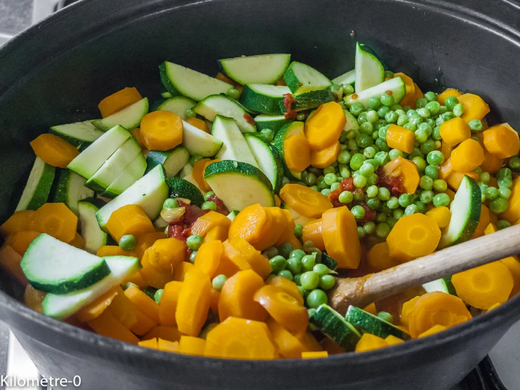 Légumes de printemps aux merguez façon tajine - Étape 13