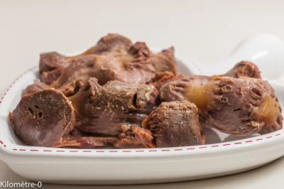 Photo de recette de gésiers maison, facile, pas cher, économique, graisse d'oie, canard, Kilomètre-0, blog de cuisine réalisée à partir de produits de saison et issus de circuits courts