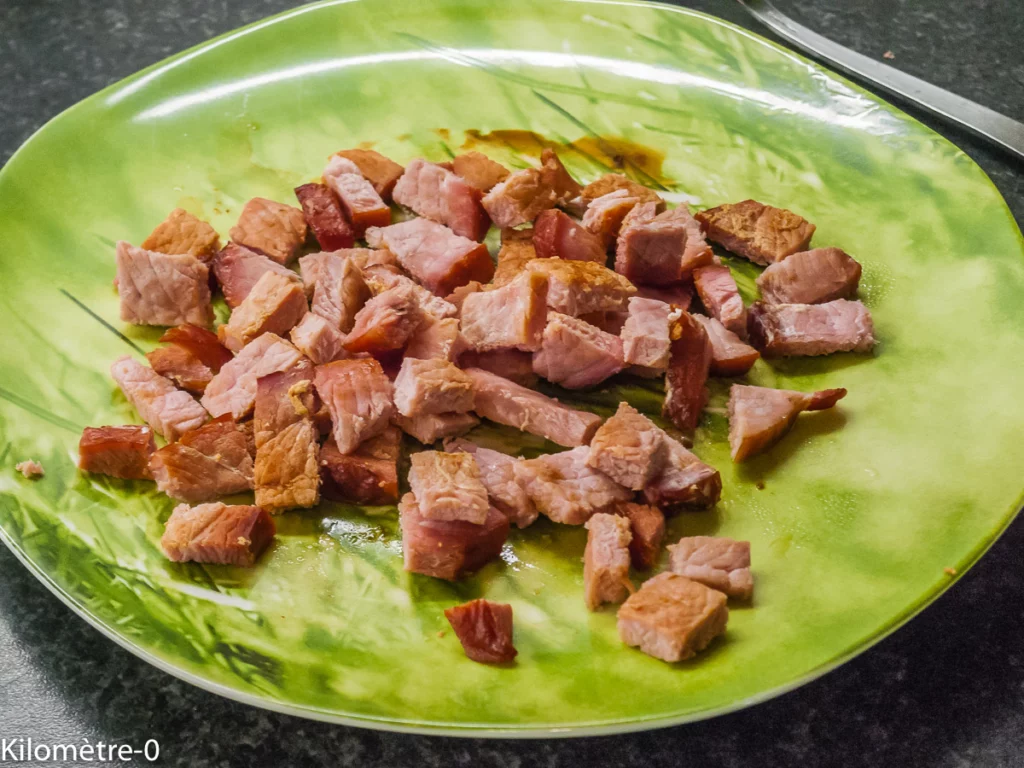 Tarte feuilletée aux blettes, bacon et emmental - Étape 4