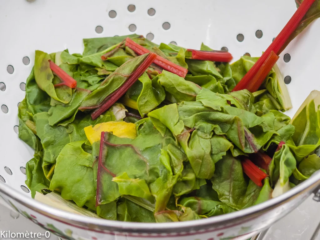 Tarte feuilletée aux blettes, bacon et emmental - Étape 2