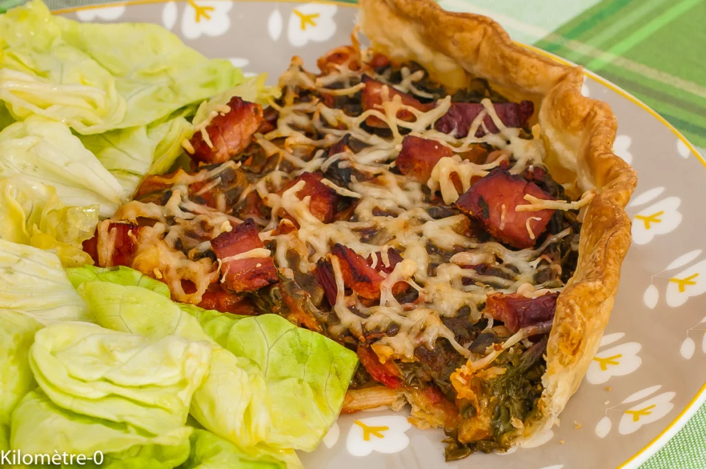 Tarte feuilletée aux blettes, bacon et emmental - Étape 9