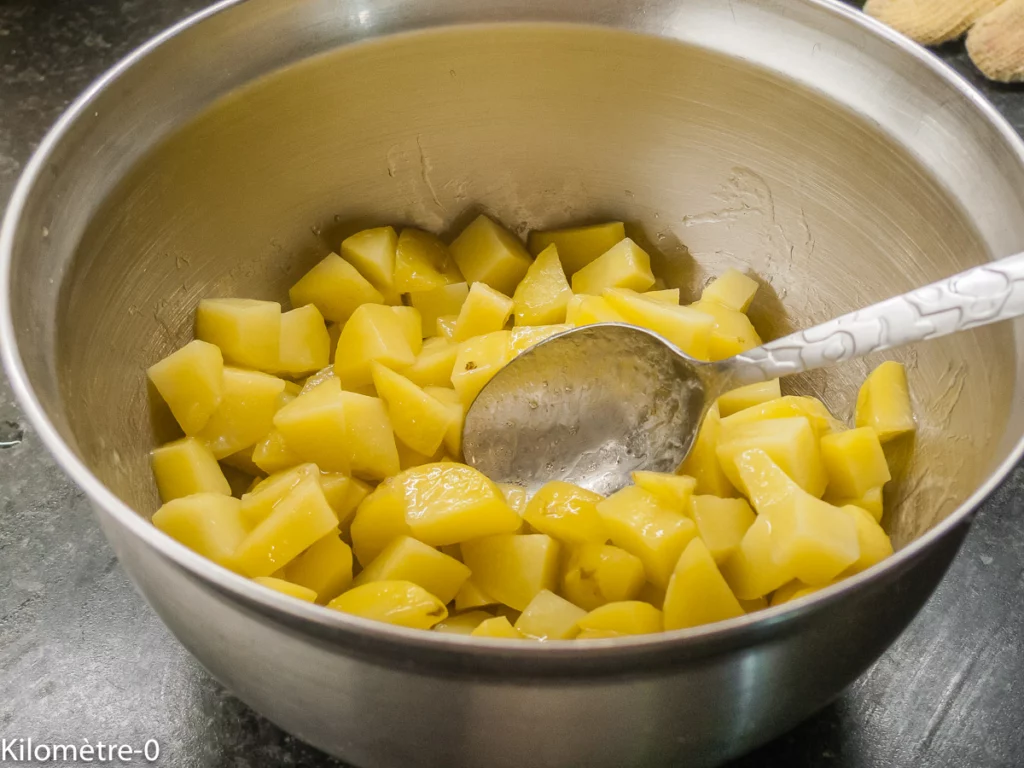 Salade de pommes de terre aux gésiers confits - Étape 5
