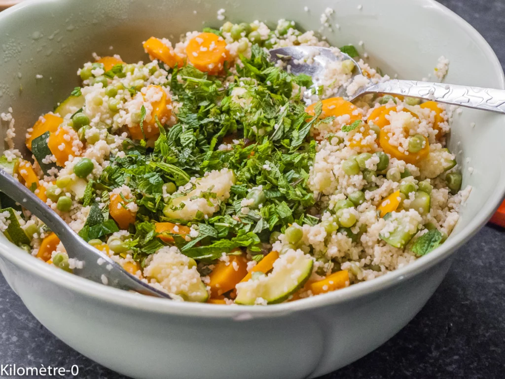 Salade de semoule, légumes de fin de printemps - Étape 11